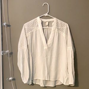 H&M White Long Sleeve